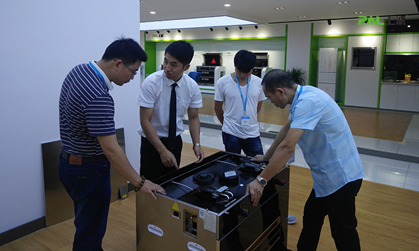 上派速度，势不可挡——浙赣渝意向客户周末到访上派集成灶